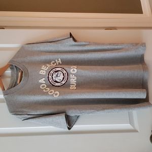 Men's Raised Lettering Cocoa Beach Surf Co. T-Shirt. Size XL